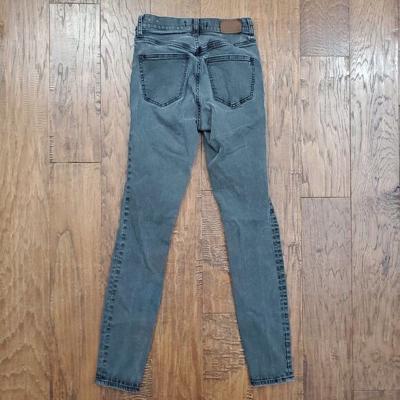 MADEWELL High Rise Skinny Jeans Gray 24 - Picture 5 of 10